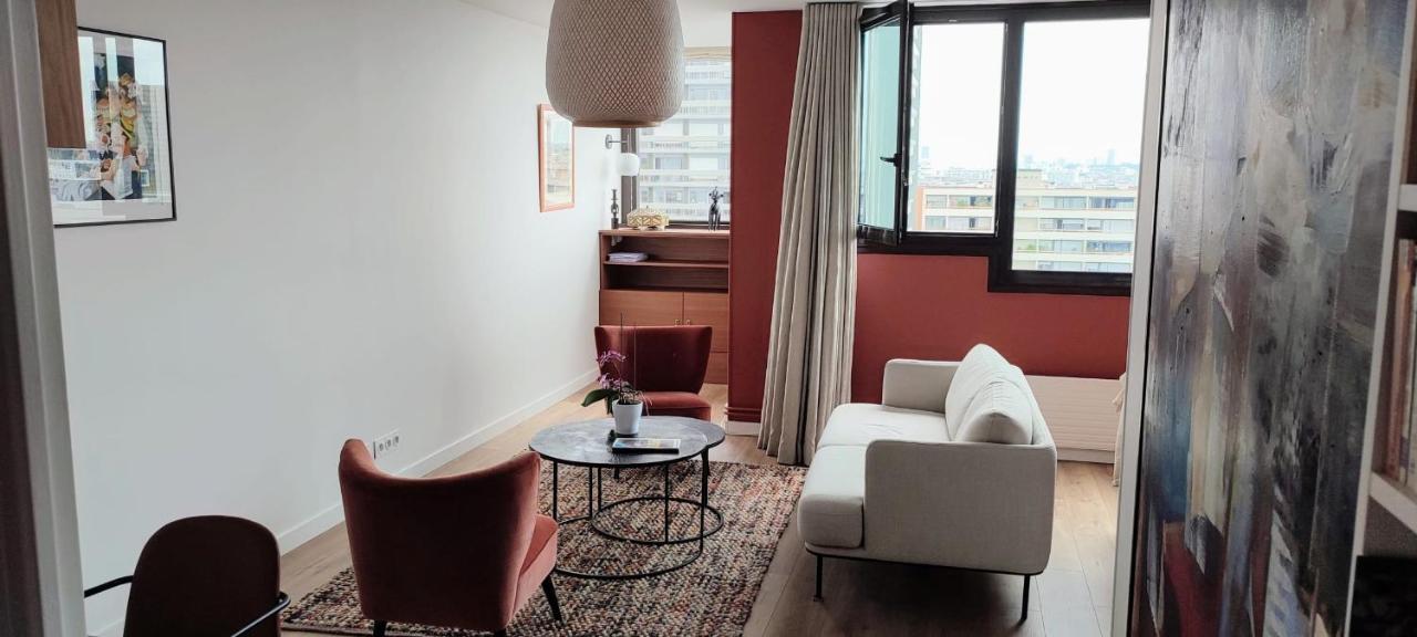 Bright Flat With Uninterrupted Views In Paris 13Th 아파트 외부 사진